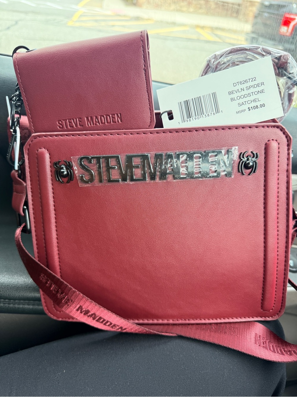 Steve Madden Bloodstone Crossbody Satchel - Rose